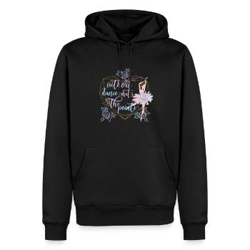 Danseuse de ballet ballerine danseuse de ballet - Sweat à capuche Premium bio Homme - noir - Devant - Nico (187cm)