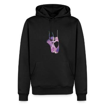 danseuse de ballet ballerine ballet danse ballerine - Sweat à capuche Premium bio Homme - noir - Devant - Nico (187cm)