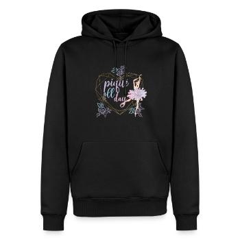 Danseuse de ballet ballerine danseuse de ballet - Sweat à capuche Premium bio Homme - noir - Devant - Nico (187cm)