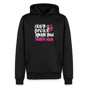 Fière maman de théâtre Acteur de théâtre maman - Sweat à capuche Premium bio Homme - noir - Devant - Nico (187cm)