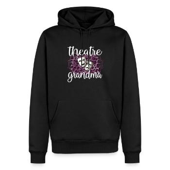 Fière Théâtre Grand-mère Théâtre Acteur Grand-mère - Sweat à capuche Premium bio Homme - noir - Devant - Nico (187cm)