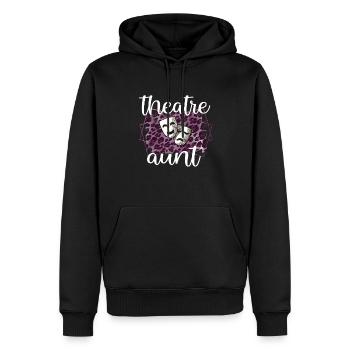 Théâtre Tante Fière Théâtre Acteurs Tante - Sweat à capuche Premium bio Homme - noir - Devant - Nico (187cm)