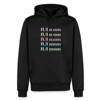 IUI Mama Intrauterine Insemination Schwangerschaft - Männer Premium Bio Hoodie - Schwarz - Vorne - Nico (187cm)