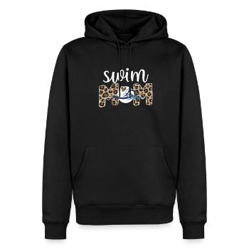 Stolze Schwimmmama Mutter Schwimmer Schwimm-Mama - Männer Premium Bio Hoodie - Schwarz - Vorne - Nico (187cm)