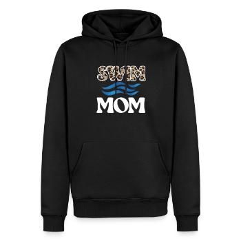 Schwimmmama Mutter Von Schwimmer Schwimm-Mama - Männer Premium Bio Hoodie - Schwarz - Vorne - Nico (187cm)