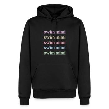 Stolze Schwimm-Mimi Schwimmer Mimi Oma Geschenk - Männer Premium Bio Hoodie - Schwarz - Vorne - Nico (187cm)