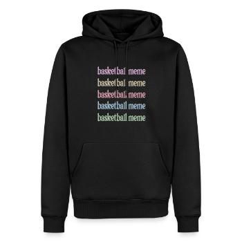 Meme Grand-mère de basket-ball joueur de basket-ball Meme - Sweat à capuche Premium bio Homme - noir - Devant - Nico (187cm)