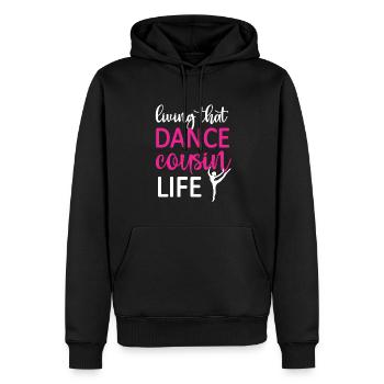 Fier Cousin de Danse D’un Danseur Cousin Danseur - Sweat à capuche Premium bio Homme - noir - Devant - Nico (187cm)