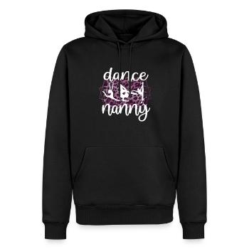Fière danse nounou grand-mère par danseuse dansant nounou - Sweat à capuche Premium bio Homme - noir - Devant - Nico (187cm)