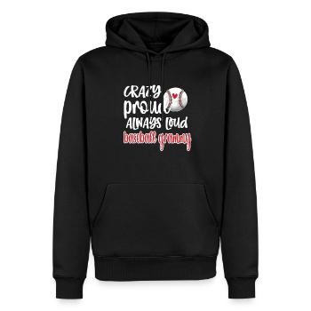 Grammy Oma Von Baseballspieler Baseball Grammy - Männer Premium Bio Hoodie - Schwarz - Vorne - Nico (187cm)
