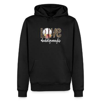 Grammy Oma Eines Baseballspieler Baseball Grammy - Männer Premium Bio Hoodie - Schwarz - Vorne - Nico (187cm)