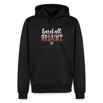 Grammy Oma Eines Baseballspieler Baseball Grammy - Männer Premium Bio Hoodie - Schwarz - Vorne - Nico (187cm)