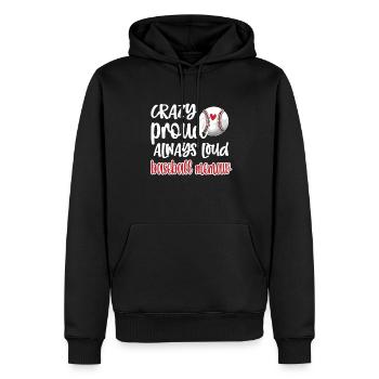 Memaw Grand-mère du joueur de baseball Baseball Memaw - Sweat à capuche Premium bio Homme - noir - Devant - Nico (187cm)