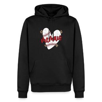 Memaw Grandma Of a Baseball Player Baseball Memaw - Men’s Premium Organic Hoodie - black - Front - Nico (187cm)