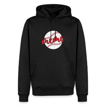 Meme Grand-mère d’un joueur de baseball Baseball Meme - Sweat à capuche Premium bio Homme - noir - Devant - Nico (187cm)