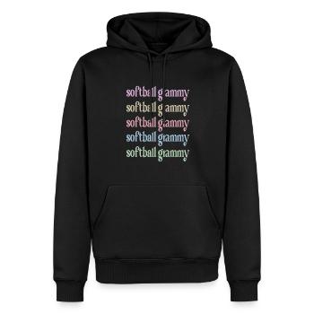 Grammy Oma Von Softballspieler Softball Grammy - Männer Premium Bio Hoodie - Schwarz - Vorne - Nico (187cm)