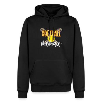 Memaw Grandma Of A Softball Player Softball Memaw - Men’s Premium Organic Hoodie - black - Front - Nico (187cm)