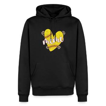 Meme Oma Eines Softballspieler Softball Meme - Männer Premium Bio Hoodie - Schwarz - Vorne - Nico (187cm)