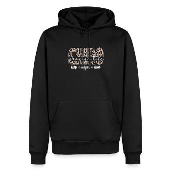 Proud Chiropractor Chiropractic Gift - Men’s Premium Organic Hoodie - black - Front - Nico (187cm)