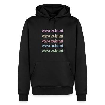 Chiropraktischer Assistent Chiropraktik Assistent - Männer Premium Bio Hoodie - Schwarz - Vorne - Nico (187cm)