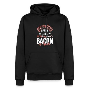 Demolition Derby est le bacon du sport - Sweat à capuche Premium bio Homme - noir - Devant - Nico (187cm)