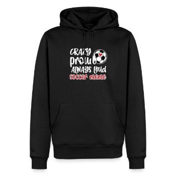 Fier de football Meme Grand-mère de joueur de football Meme - Sweat à capuche Premium bio Homme - noir - Devant - Nico (187cm)