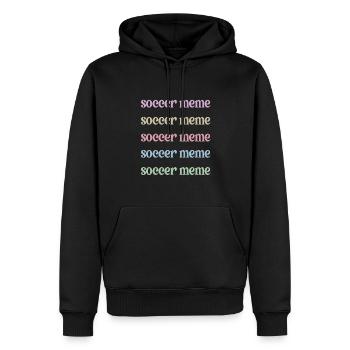 Fier de football Meme Grand-mère de joueur de football Meme - Sweat à capuche Premium bio Homme - noir - Devant - Nico (187cm)