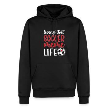 Proud Soccer Meme Grandma Of Soccer Player Meme - Männer Premium Bio Hoodie - Schwarz - Vorne - Nico (187cm)