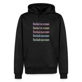 Mawmaw football grand-mère du joueur de football Mawmaw - Sweat à capuche Premium bio Homme - noir - Devant - Nico (187cm)