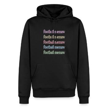 Football Memaw Grand-mère du joueur de football Memaw - Sweat à capuche Premium bio Homme - noir - Devant - Nico (187cm)