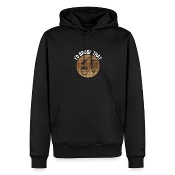 Je brosserais ça - Drôle d’egypte Archéologie - Sweat à capuche Premium bio Homme - noir - Devant - Nico (187cm)
