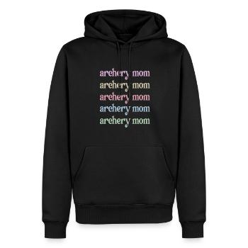 Stolze Bogenschießen-Mama Von Bogenschützen Mutter - Männer Premium Bio Hoodie - Schwarz - Vorne - Nico (187cm)
