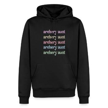 Stolze Bogenschießen-Tante Von Bogenschützen Tante - Männer Premium Bio Hoodie - Schwarz - Vorne - Nico (187cm)