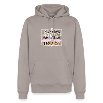 Techniker der Patientenversorgung Pflegetechniker - Männer Premium Bio Hoodie - Taupe - Vorne - Nico (187cm)