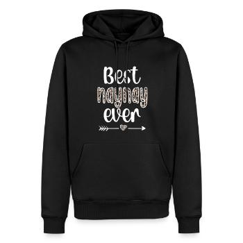 Naynay Oma Muttertag Naynay Geschenk Großmutter - Männer Premium Bio Hoodie - Schwarz - Vorne - Nico (187cm)