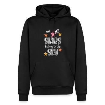 Toutes les étoiles n’appartiennent pas au ciel, biologiste marin - Sweat à capuche Premium bio Homme - noir - Devant - Nico (187cm)
