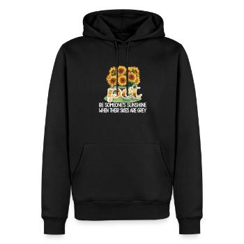 Technicien en soins aux patients Soins aux patients PCT - Sweat à capuche Premium bio Homme - noir - Devant - Nico (187cm)