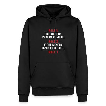 Persönlicher Mentor Geschenk Mentor Wertschätzung - Männer Premium Bio Hoodie - Schwarz - Vorne - Nico (187cm)