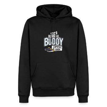 Nouveau copain de course à venir bientôt bébé grossesse - Sweat à capuche Premium bio Homme - noir - Devant - Nico (187cm)