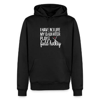 Beste Feldhockey-Mutter Feldhockeyspieler Mama - Männer Premium Bio Hoodie - Schwarz - Vorne - Nico (187cm)