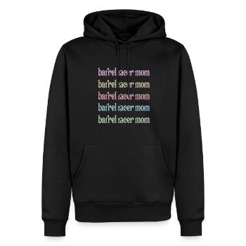 Barrel Racing Mère Cadeau Barrel Racing Mama - Sweat à capuche Premium bio Homme - noir - Devant - Nico (187cm)