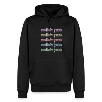 Barrel Racing Grand-mère Barrel Racing Grand-mère Cadeau - Sweat à capuche Premium bio Homme - noir - Devant - Nico (187cm)