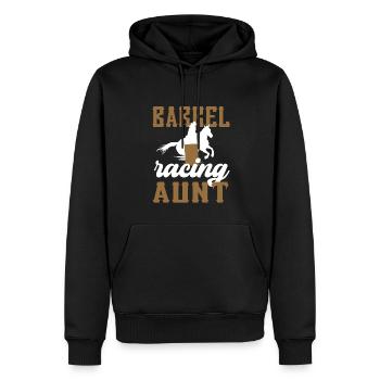 Barrel Racing Tante Cadeau Barrel Racing Tante - Sweat à capuche Premium bio Homme - noir - Devant - Nico (187cm)