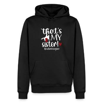 Meilleure sœur de course de barils Sœur de course de barils - Sweat à capuche Premium bio Homme - noir - Devant - Nico (187cm)