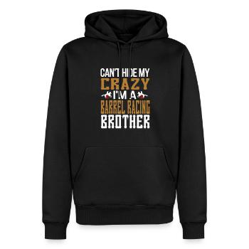 Barrel Racing Brother Barrel Racing Brother Cadeau - Sweat à capuche Premium bio Homme - noir - Devant - Nico (187cm)