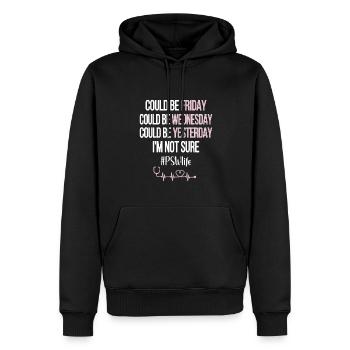 SocialLy Supervised Personal Caregiver Assistant - Men’s Premium Organic Hoodie - black - Front - Nico (187cm)