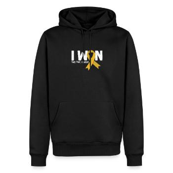 I Won Take It Cancer, Cancer des enfants - Sweat à capuche Premium bio Homme - noir - Devant - Nico (187cm)