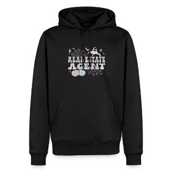 Spooky Real Estate Agent Halloween Gifts - Männer Premium Bio Hoodie - Schwarz - Vorne - Nico (187cm)