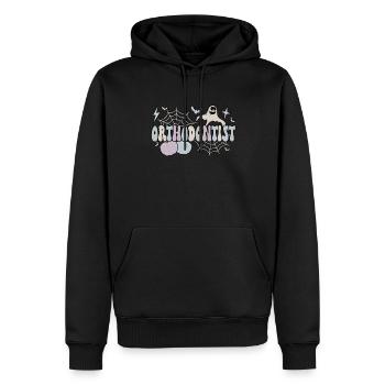 Cadeaux orthodontiques d’Halloween d’orthodontiste effrayants - Sweat à capuche Premium bio Homme - noir - Devant - Nico (187cm)