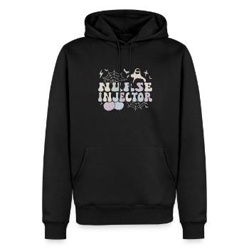 Spooky Nurse Injector Halloween Nurse Injector - Männer Premium Bio Hoodie - Schwarz - Vorne - Nico (187cm)